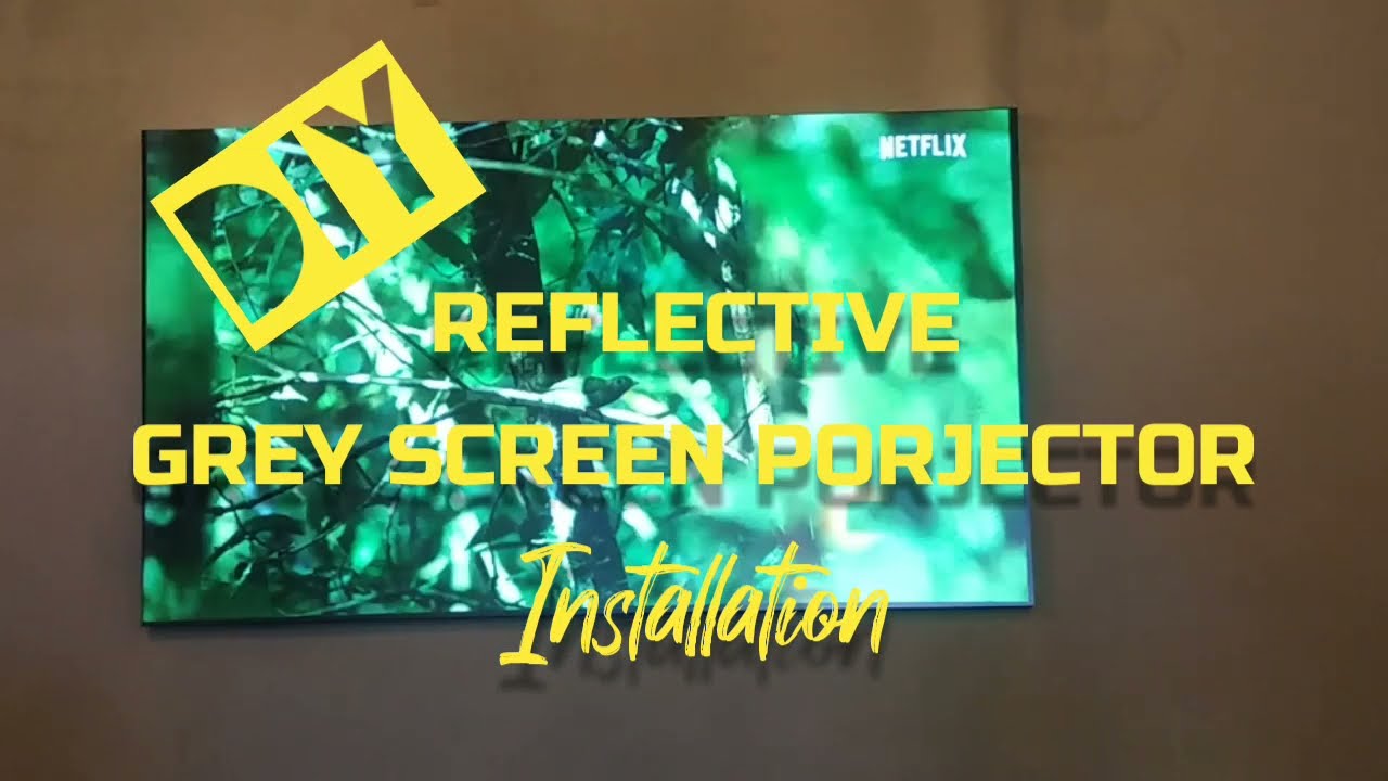 DIY Reflective Grey Screen Projector I 120 Inch Salange Screen