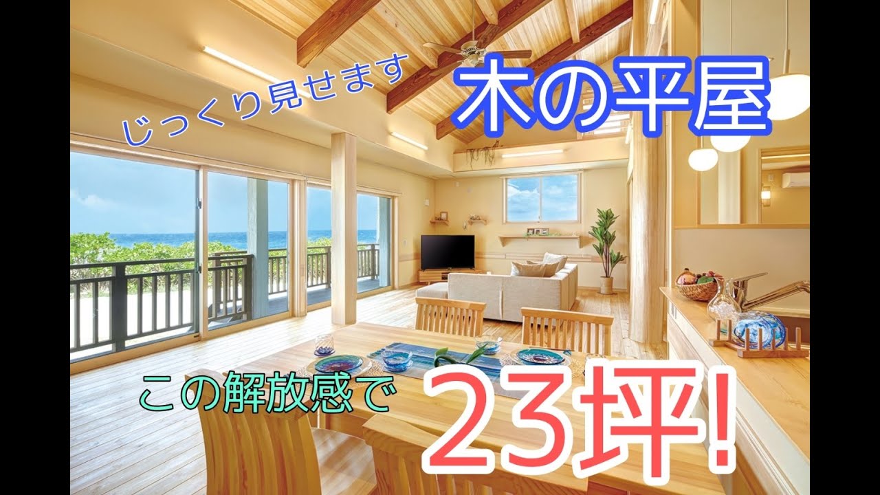 【大解放な木の平屋 広々ロフト付き】わずか25坪とは思えない大空間！