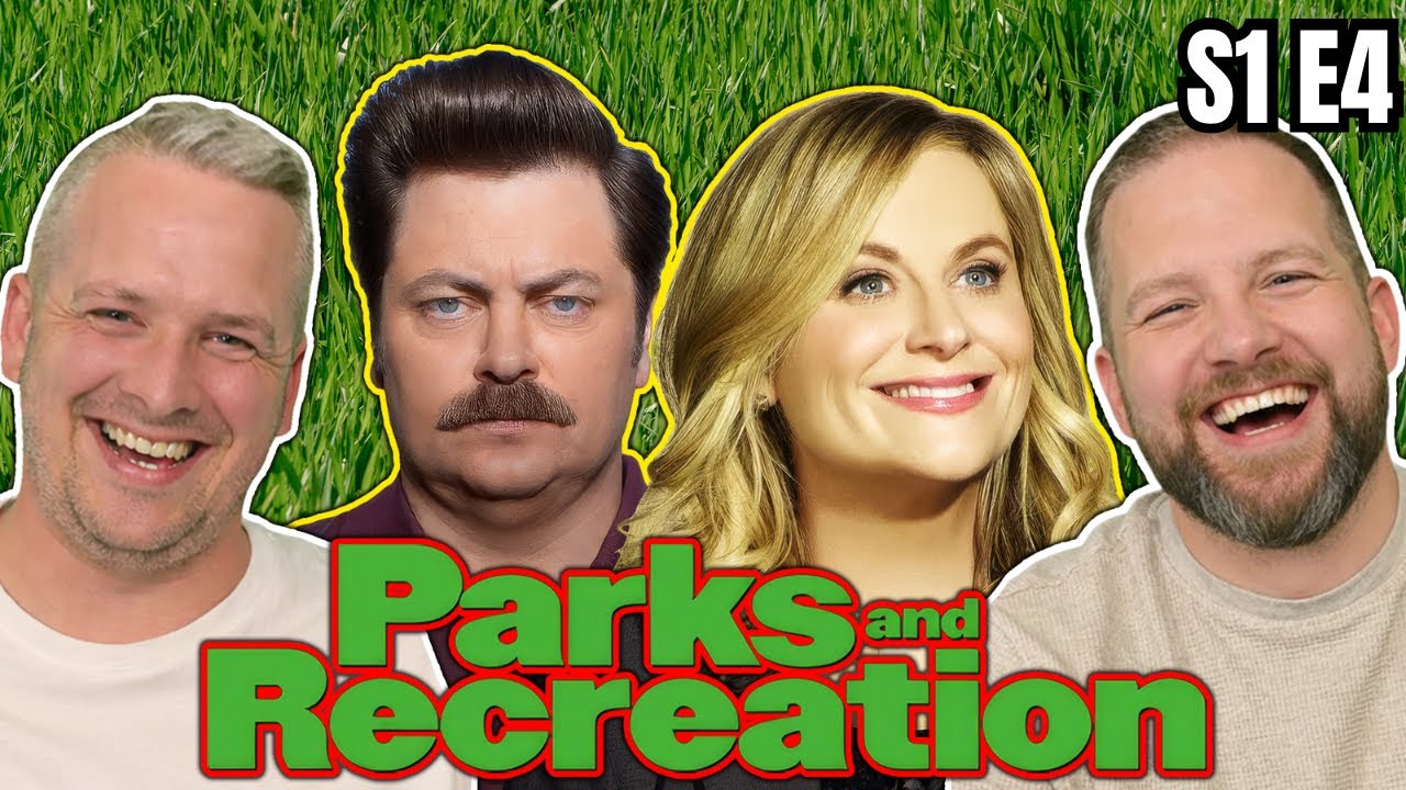 British Guys HILARIOUS Parks and Recreation Reaction - S1 E4 Boys' Club