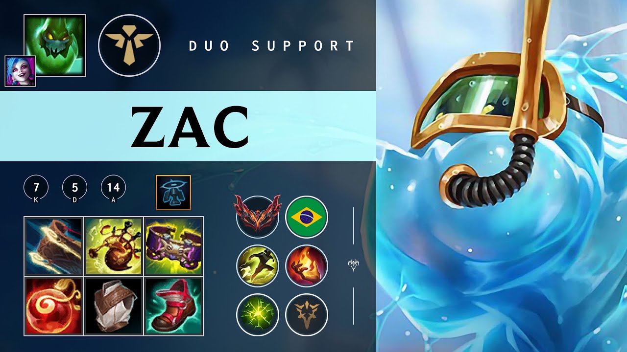 Zac Support vs Pantheon - BR Grandmaster Patch 26.02