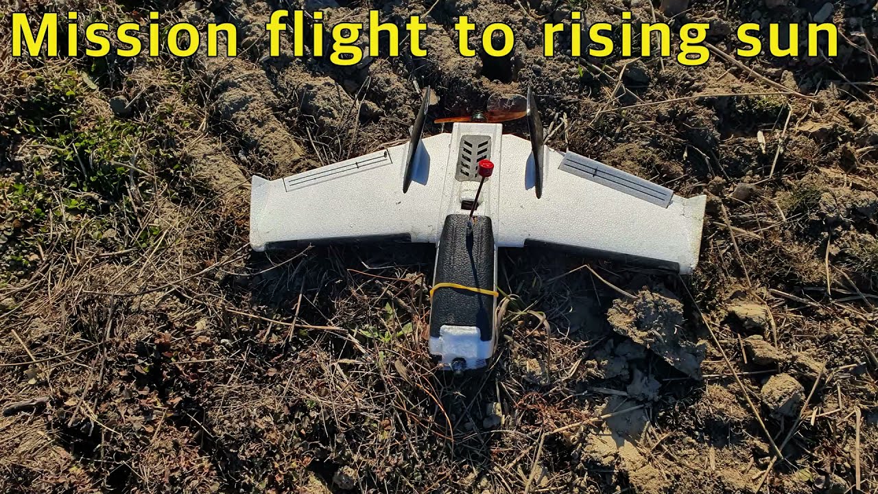 Mission flight to rising sun, not edited, HD