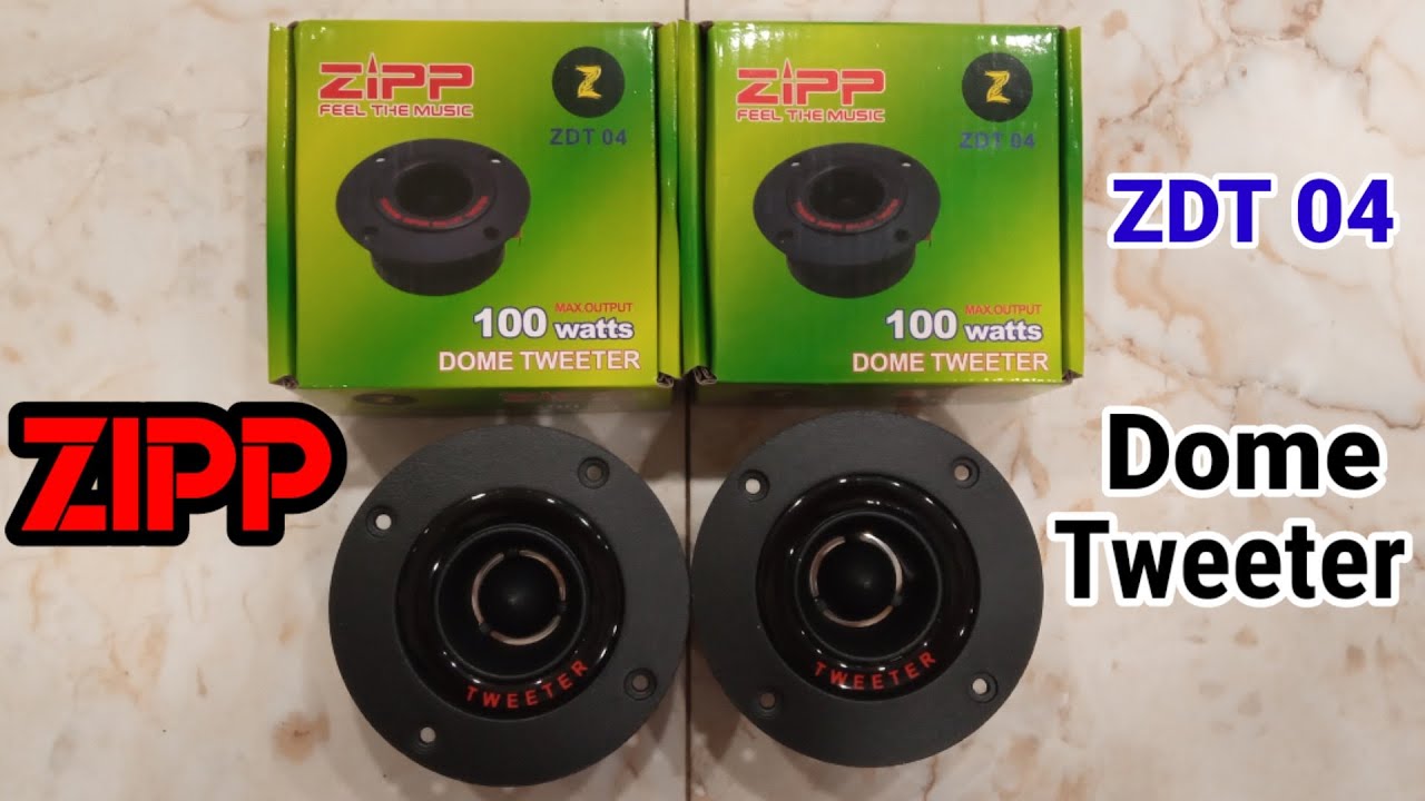 ZIPP speaker | Dome Tweeter | Unboxing | ZDT 04 | Capacitor | Resistor | GKS Info Tech