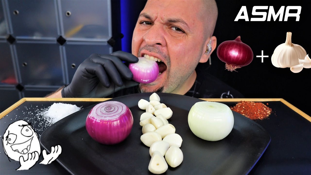 ASMR Raw Onion & Garlic MUKBANG
