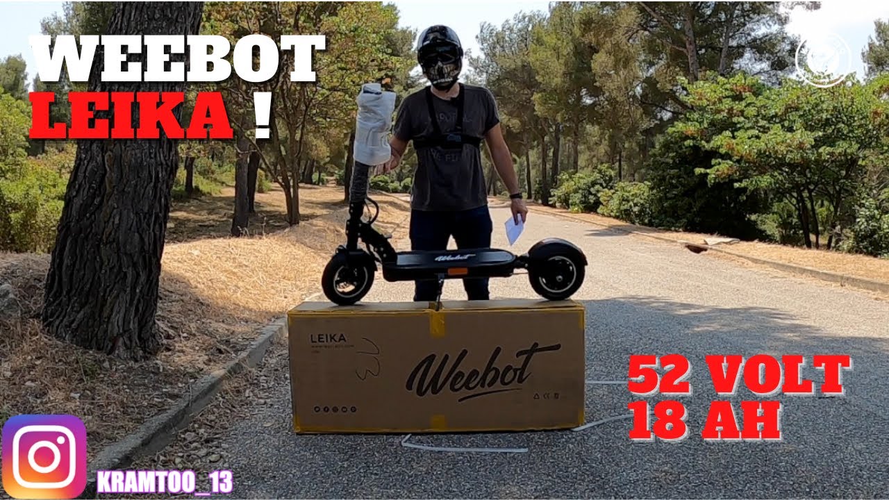 Weebot Leika Unboxing Test ! Electric Scooter