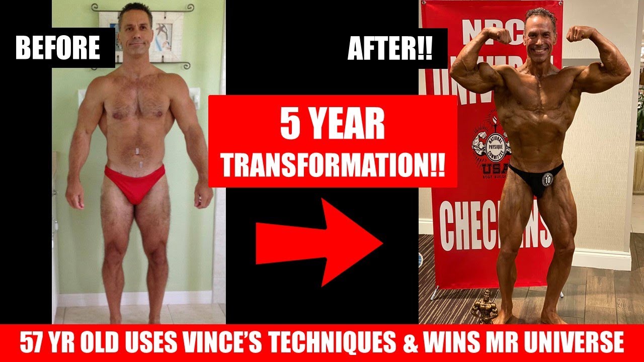 BODYBUILDER USES VINCE GIRONDA'S PROGRAMS AND NUTRITION TO WIN MR UNIVERSE! AMAZING TRANSFORMATION!!