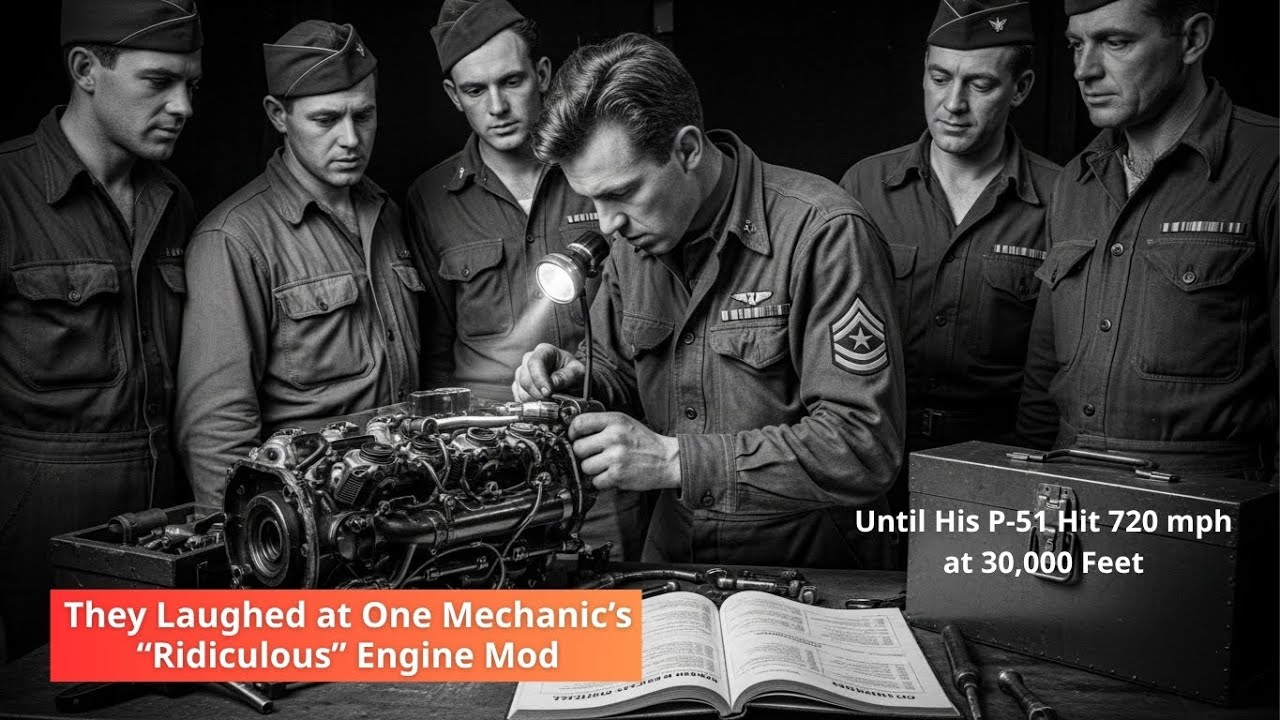They Laughed at One Mechanic’s “Ridiculous” Engine Mod — Until His P-51 Hit 720 mph at 30,000 Feet