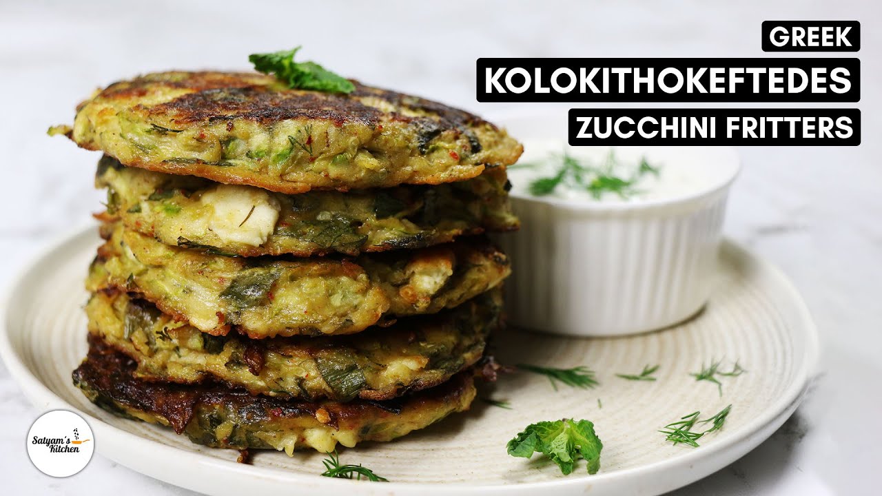 🇬🇷 Kolokithokeftedes | Greek Zucchini Fritters with Feta | Easy & Authentic Recipe