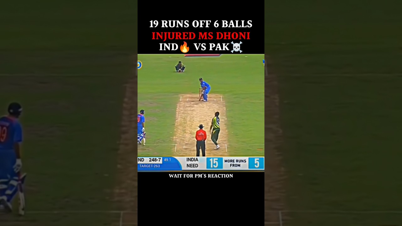 Peak MS Dhoni☠️ vs Pakistan!!!!🔥💝 #msdhoni #cricketshorts #indvspak #cricketlover
