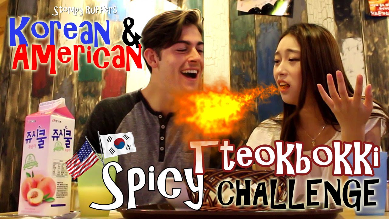 Kevin & Yejin: Korean Spicy Tteokbokki Challenge / 외국인 매운 떡볶이 도전