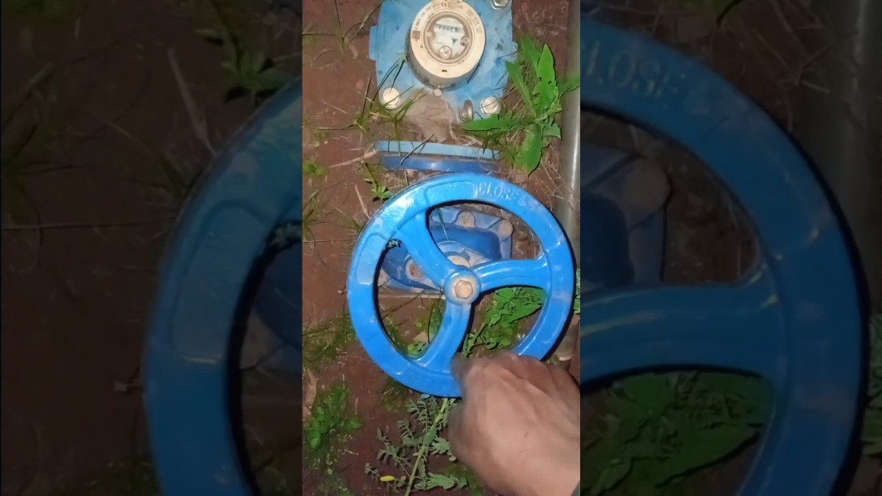Closing a water valve without causing water hammer. 