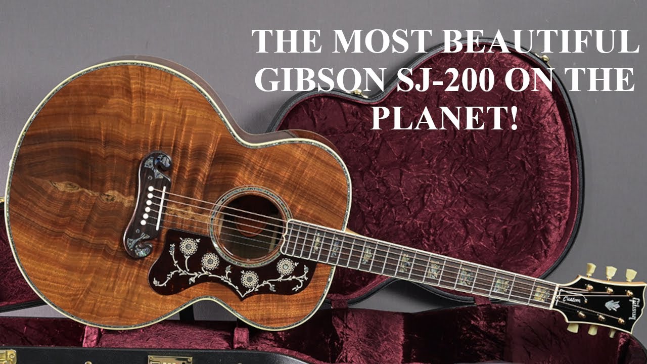 The most beautiful SJ-200 on the planet! Gibson SJ-200 All Koa Custom Shop