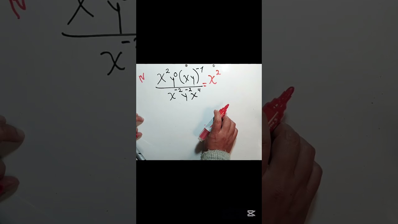 Ejercicios_ aplicando propiedades de  potenciación #maths #algebraicamente #matematicas #mathematica