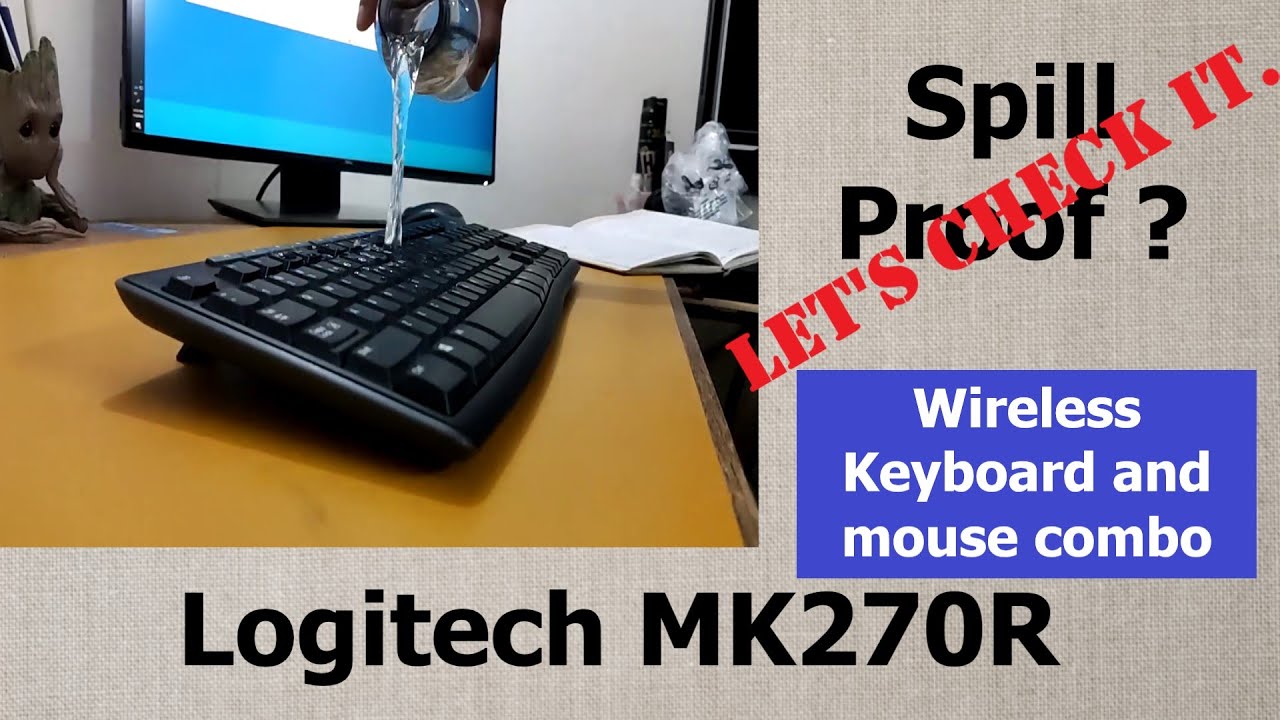 Re-upload | Logitech Mk270r | Wireless | Spill proof | Multimedia keyboard and mouse combo (Hindi)
