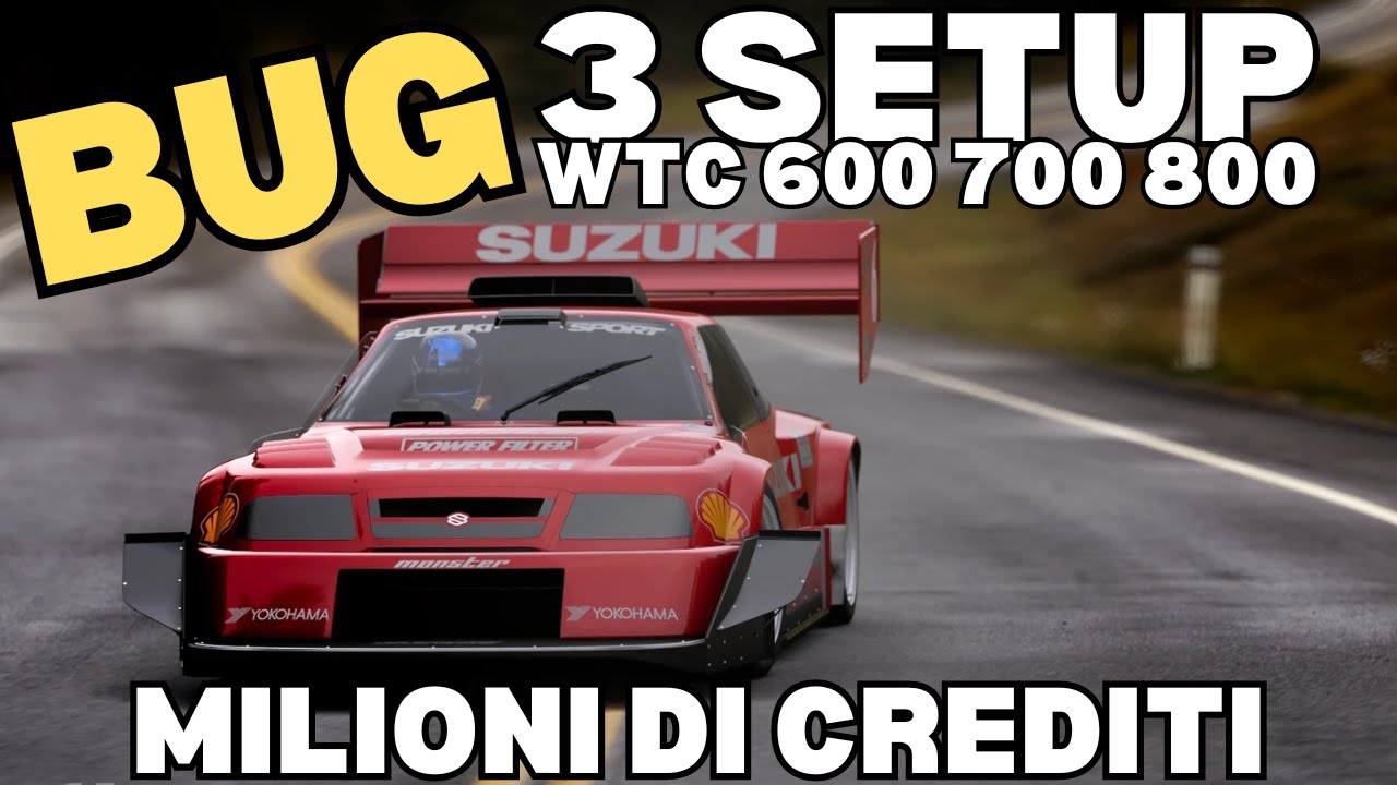 BUG SETUP GT7 SUZUKI ESCUDO | GRAN TURISMO 7 CREDITI GARE TOKYO, LE MANS E SARDEGNA | 600 700 800 PP