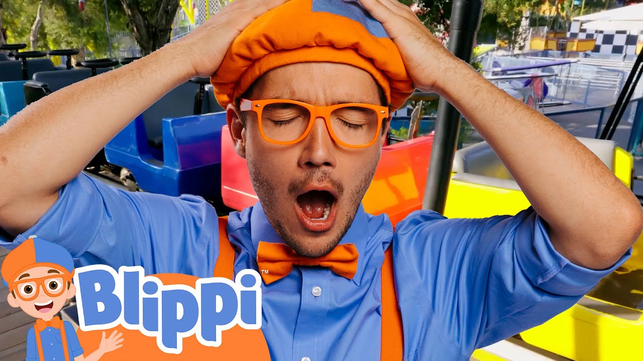 Blippi Rides the Color Coaster at Adventure City | Blippi's Colorful Fun! | Blippi Adventures
