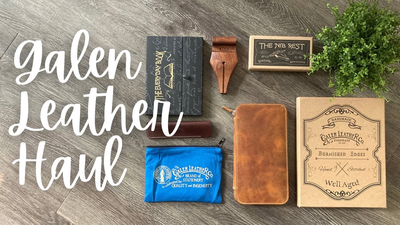 Galen Leather Haul // Weeks Zip Folio, Everyday Book, Nib Pen Rest, and a new ink!