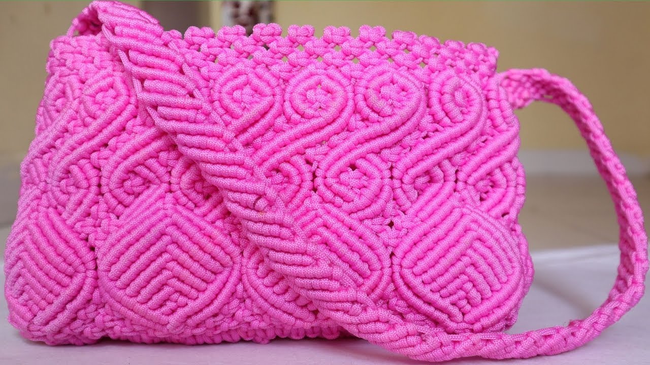 Macrame purse new design||मेक्रम पर्स नया डिज़ाइन ||DIY||