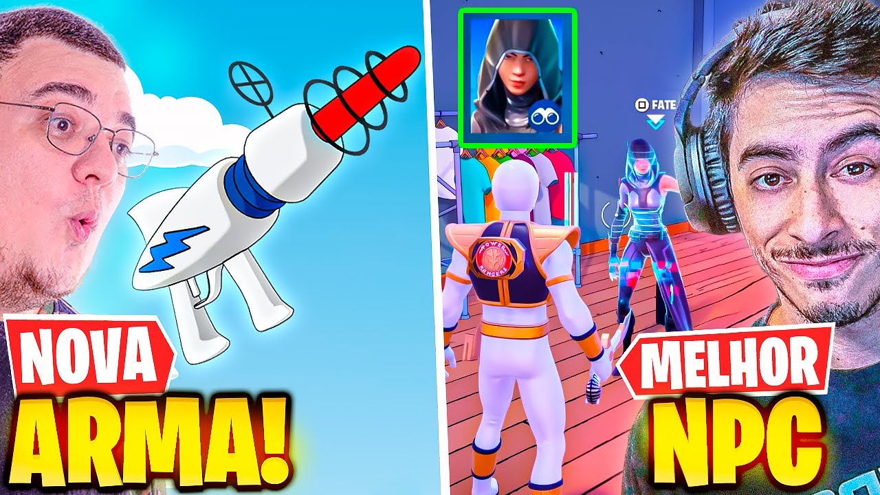 🔥 A NOVA ARMA A LASER DO BART COM O MELHOR NPC DO FORTNITE COM O PATRIOTA 😱 Temporada dos Simpsons