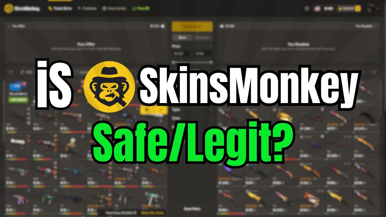 Безопасен/законен ли SkinsMonkey в 2025 году? (Мой честный обзор крупнейшего сайта по торговле CS2!)
