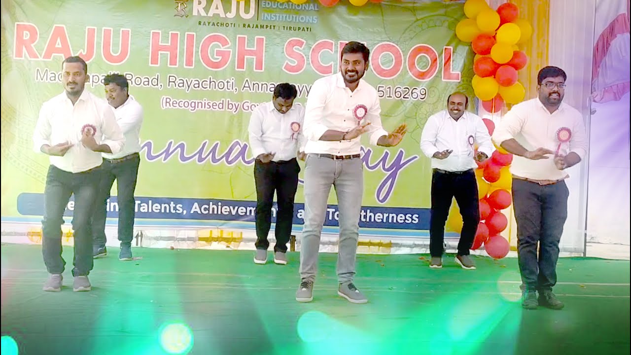 Staff Group Dance | Raju High School | Best Dance By School Staff