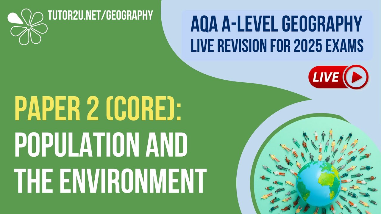 AQA A-Level Geography Live Revision | Population and the Environment (Paper 2 Optional Topic)