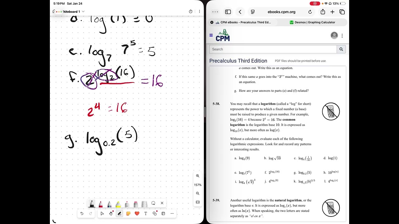 Pre Calculus CPM 5.2.1