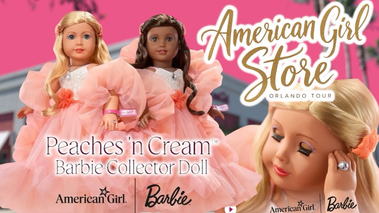 American Girl Store Tour Orlando with First Look at Peaches n’ Cream Barbie Collector American Girl.