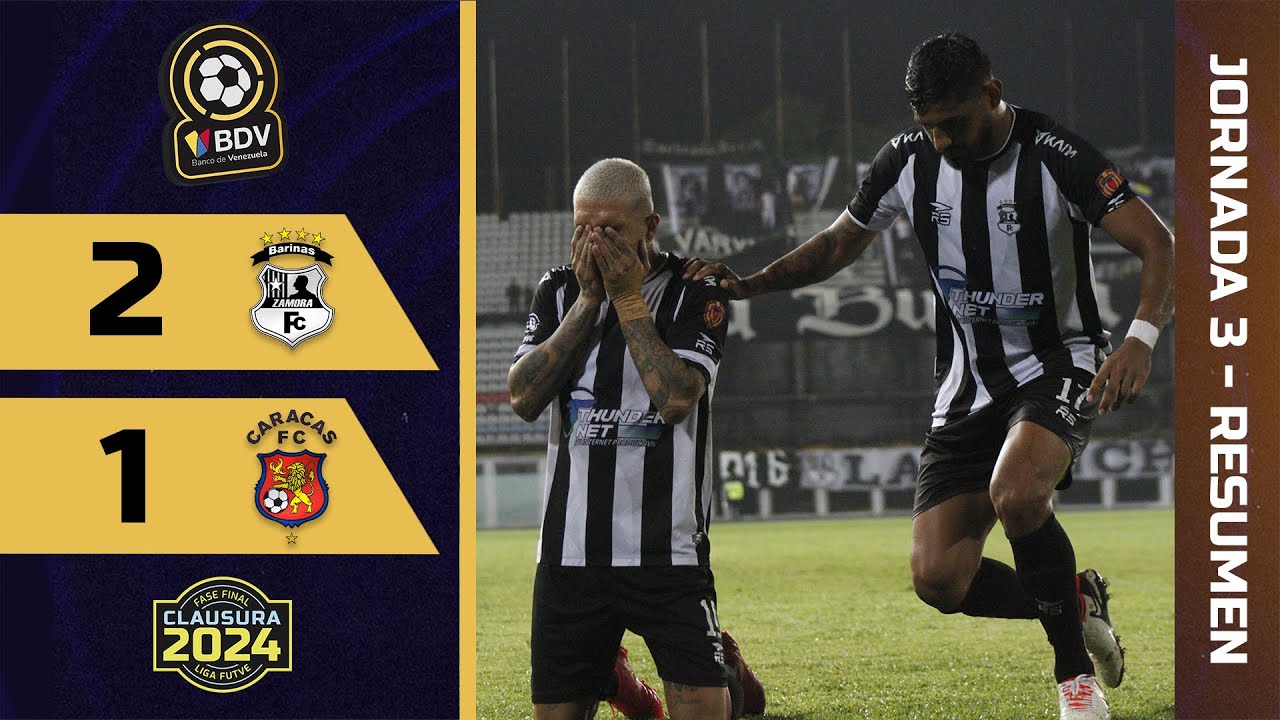 Remontada blanquinegra | LigaFUTVEBancoDeVenezuela | Zamora vs. Caracas | Jornada 3 Fase Final
