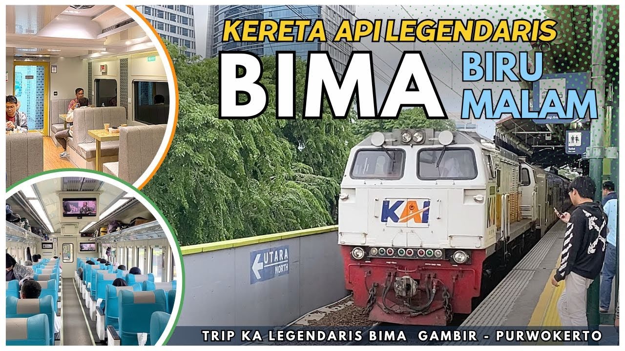 KERETA API LEGENDARIS JAKARTA SURABAYA‼️ KERETA MAKANNYA MEWAH🤩 | Trip KA BIMA Gambir - Purwokerto