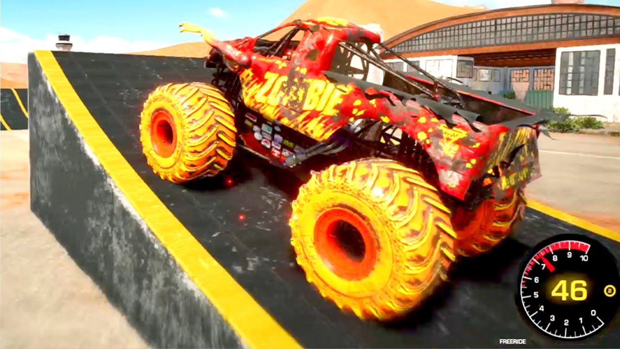 Best of Epic High Speed Jumps & Monster Truck Crashes #1: Grave Digger & More Monster Jam Trucks