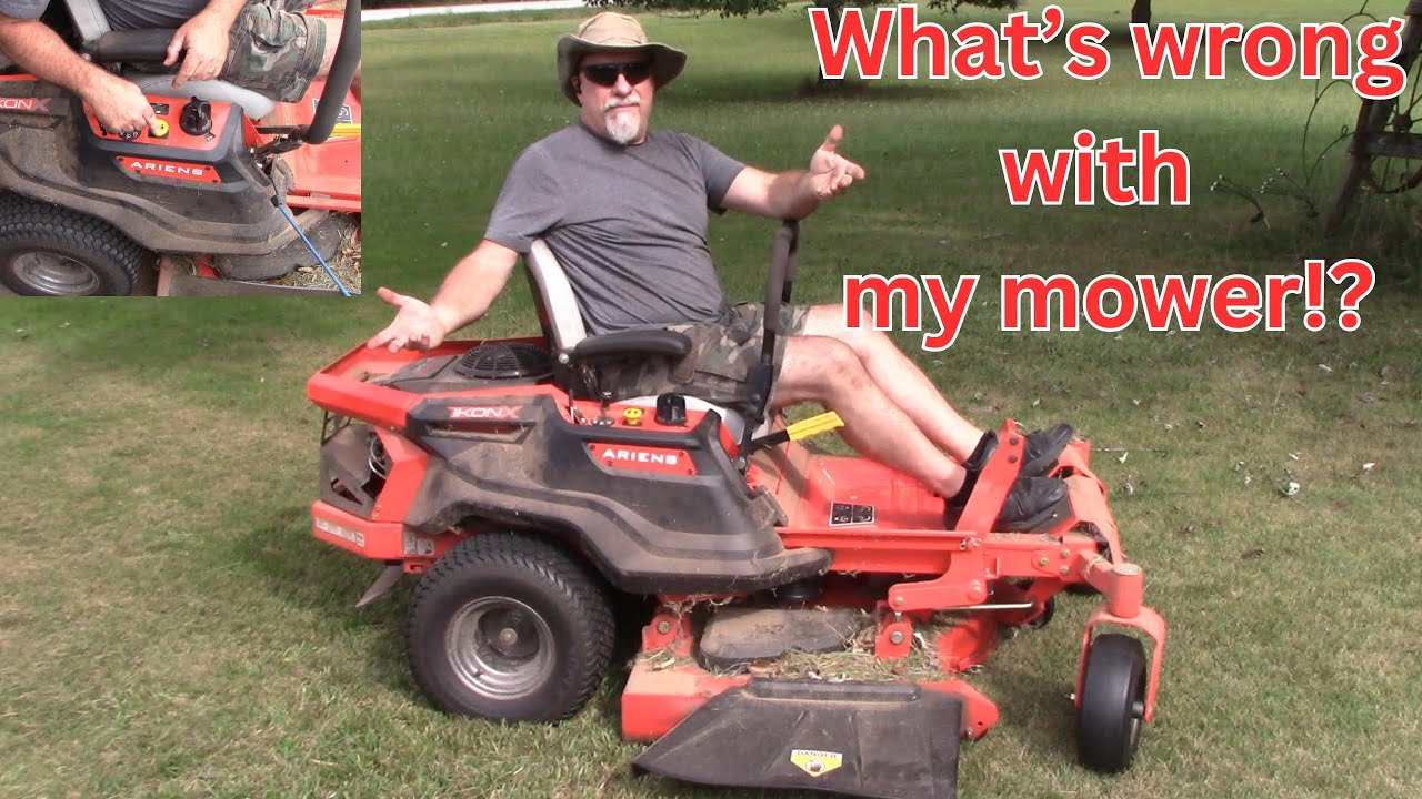 Ariens Ikon won't cut grass... What's wrong? #zeroturn #ariens #mowerproblems