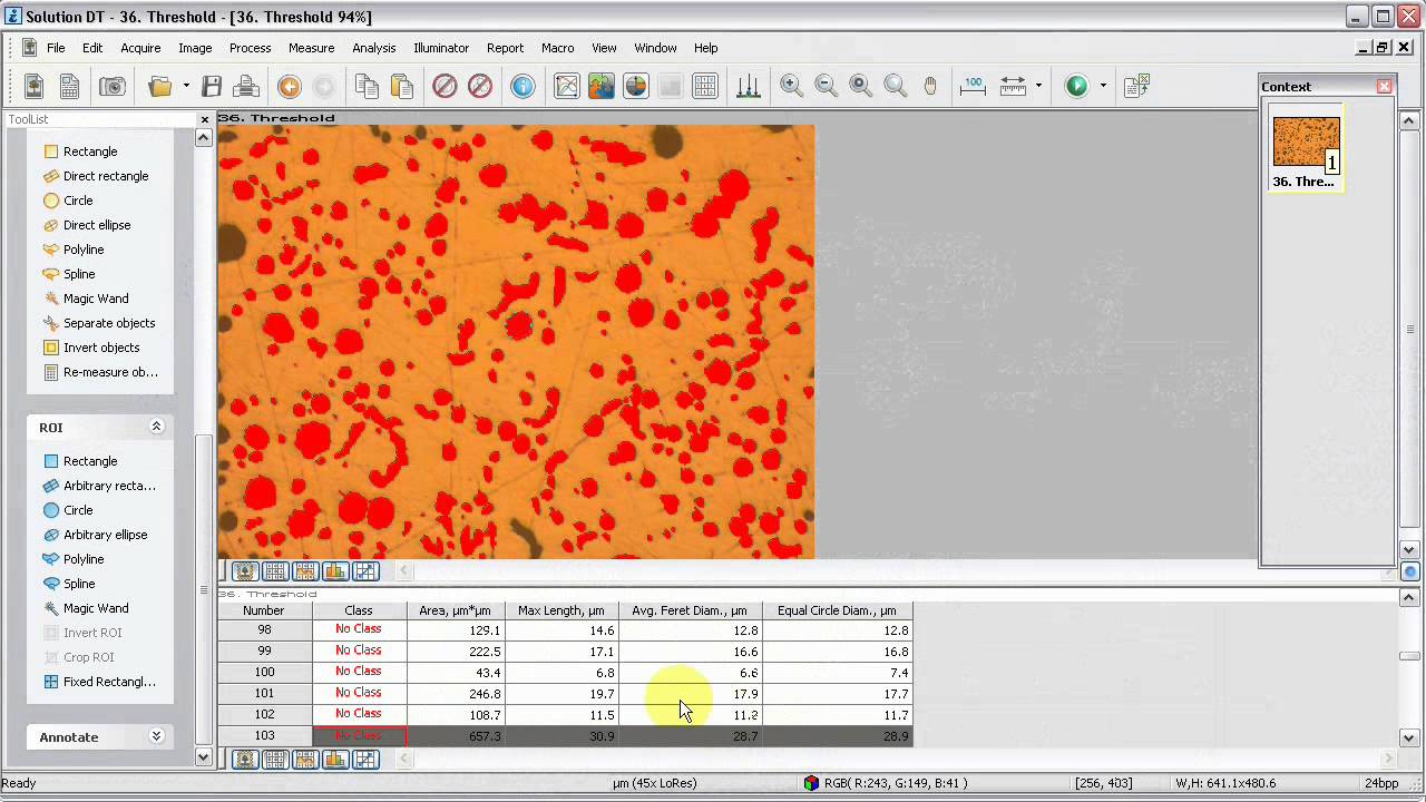 MicroVisual - Particle Analysis (General) with iSolution DT