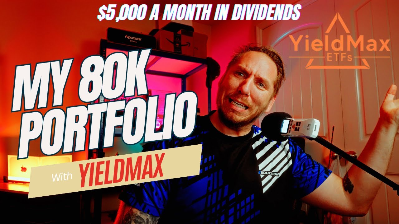My 80K portfolio using margin & Yieldmax - $5K a month in dividends..