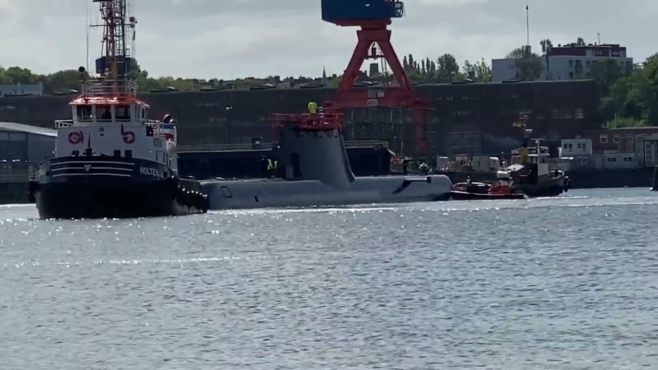 TKMS U-Boot Neubau f&uuml;r Singapur: U-Boot RSS ILLUSTRIOUS Kieler F&ouml;rde 6.5.2025
