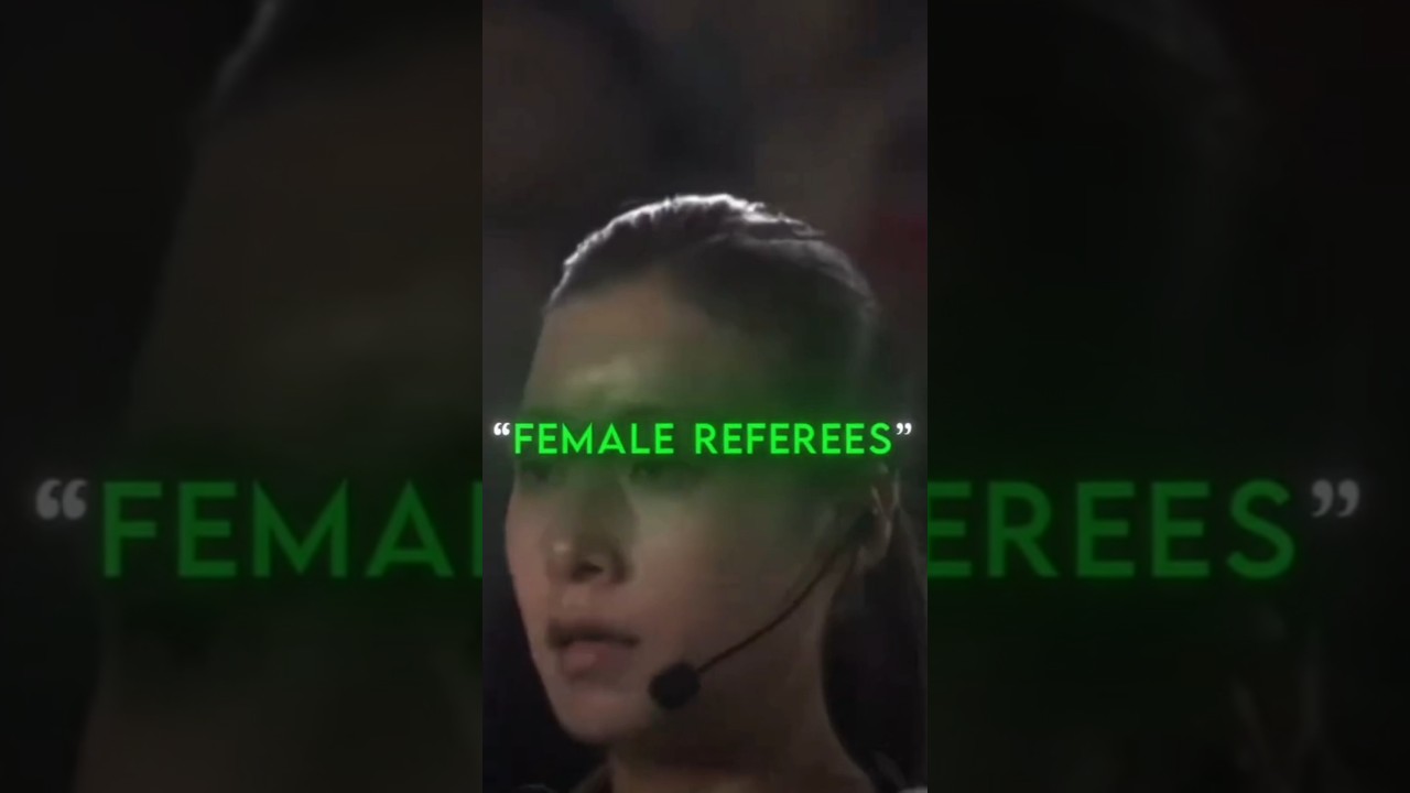 Female referee vs Male referee in football 💀💀 @Footballers-l9x