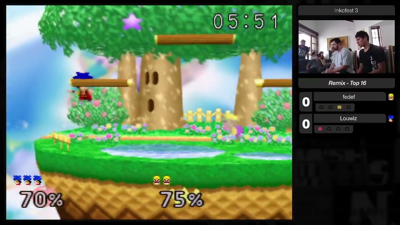 Inkafest 3 Smash Remix Winners Quarter-Final fedef (Wario) vs Louwiz (Goemon) SSB64