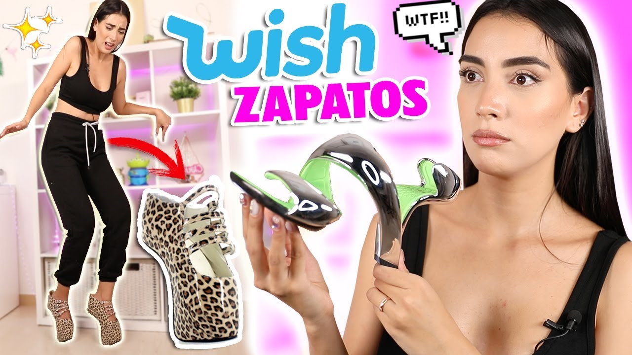 PROBANDO LOS ZAPATOS MÁS RAROS DE WISH ¿QUÉ ES ESTO ? 😱 | Claudipia