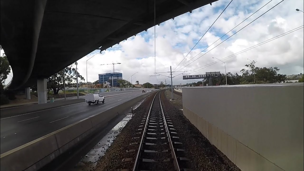 Transperth train drivers view - Perth to Cockburn Central return - high speed