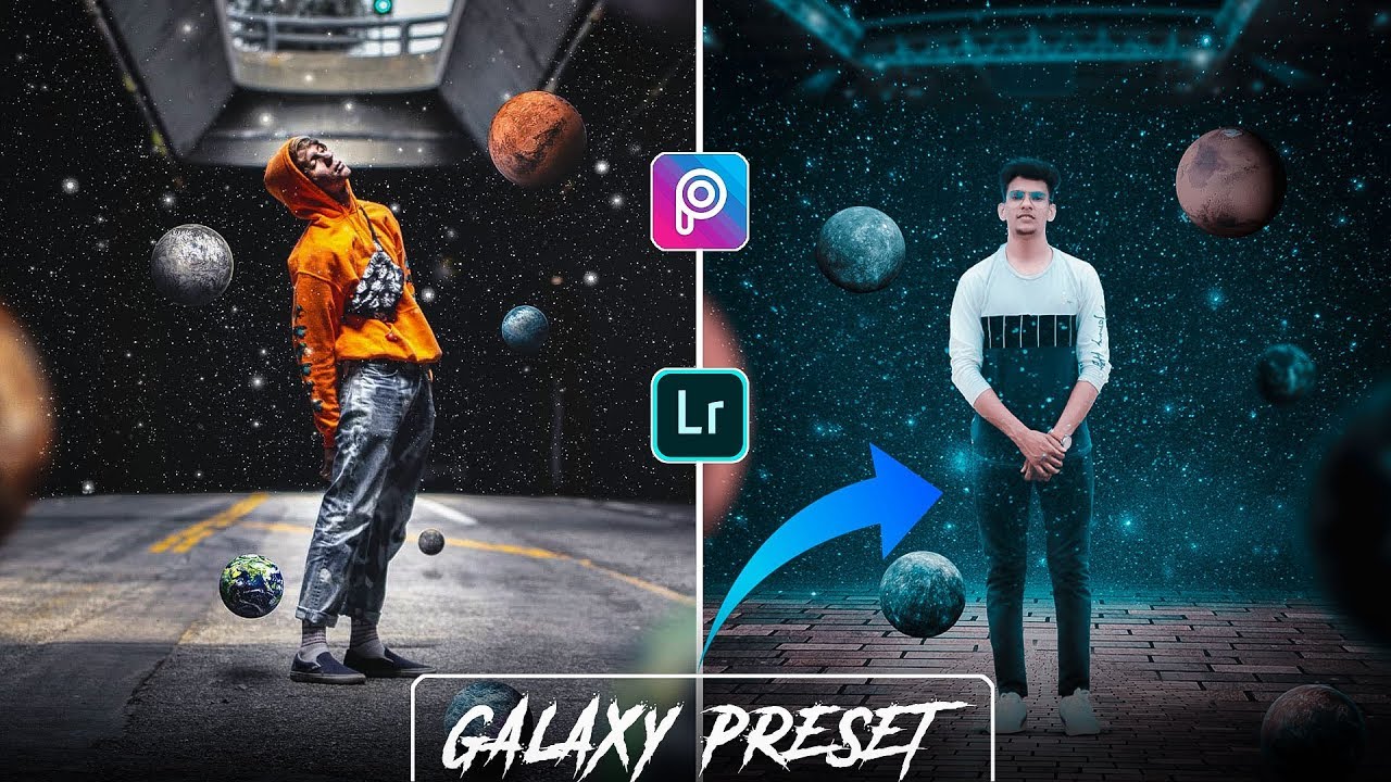 Ritesh Creation Lightroom Mobile galaxy Preset Download, Picsart Galaxy Manipulation Editing