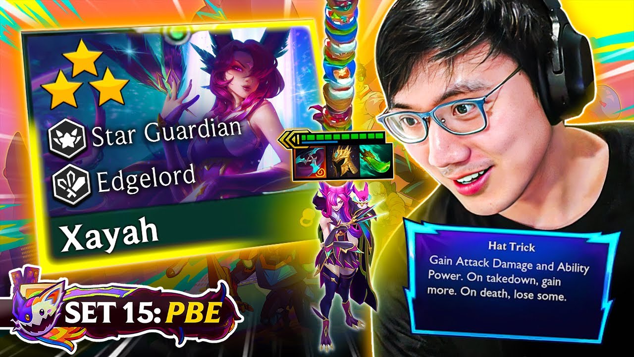 New Set 15 PBE Mechanic Let's My Xayah 3 Stacking AD Infinitely (FT. Infinite Hats)