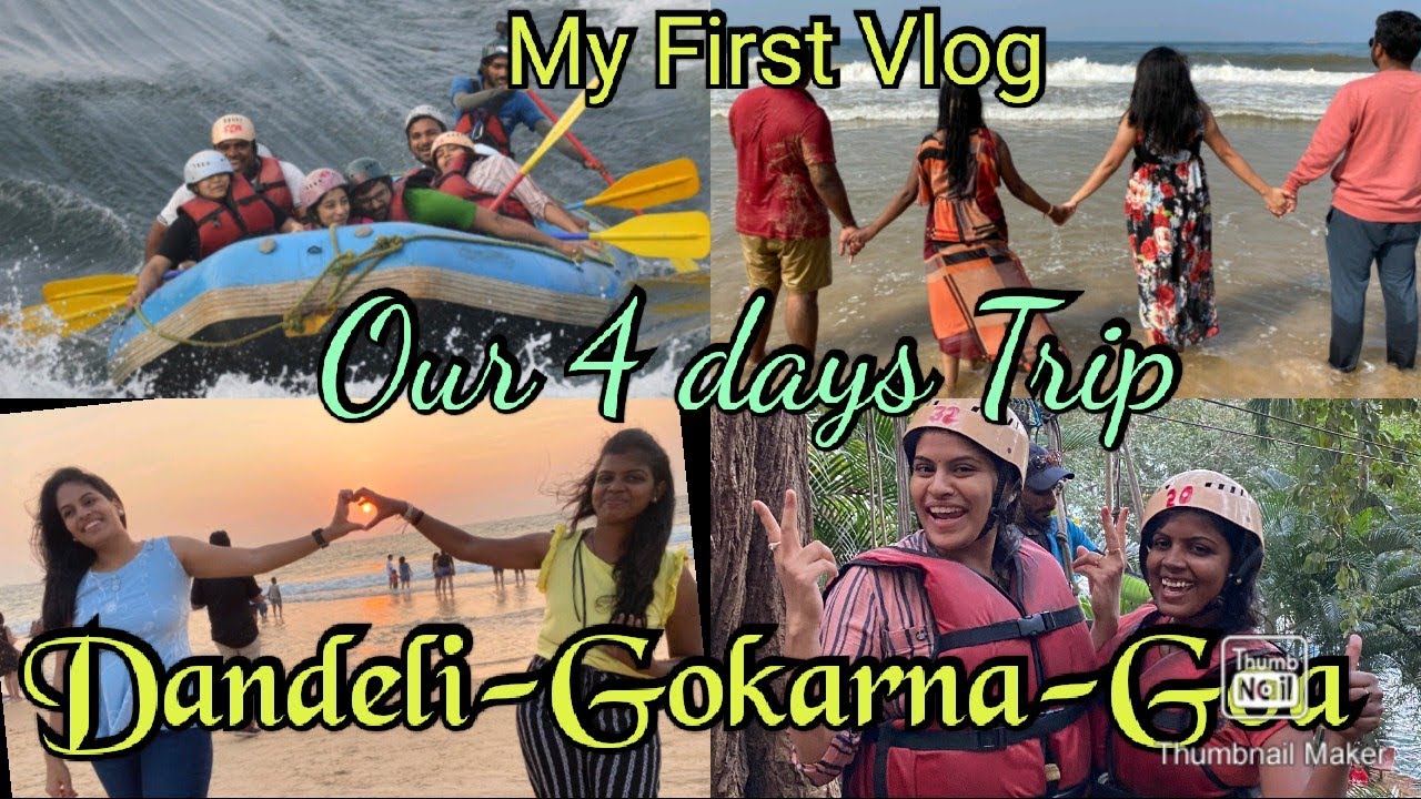 Our Dandeli-gokarna-Goa road trip from Hyderabad(4 days trip)-Part-1 #dandeli #firstvlog #rafting