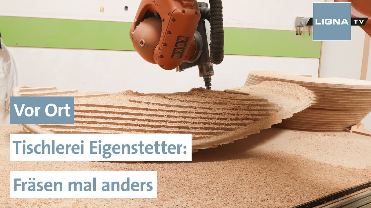 Roboter im Einsatz | Vor Ort bei der Tischlerei Eigenstetter | LIGNA.TV