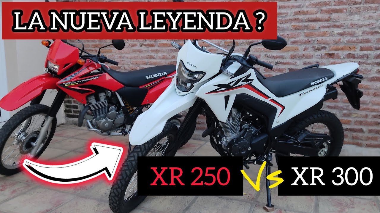 COMPARATIVA HONDA TORNADO XR 300 Vs TORNADO XR 250