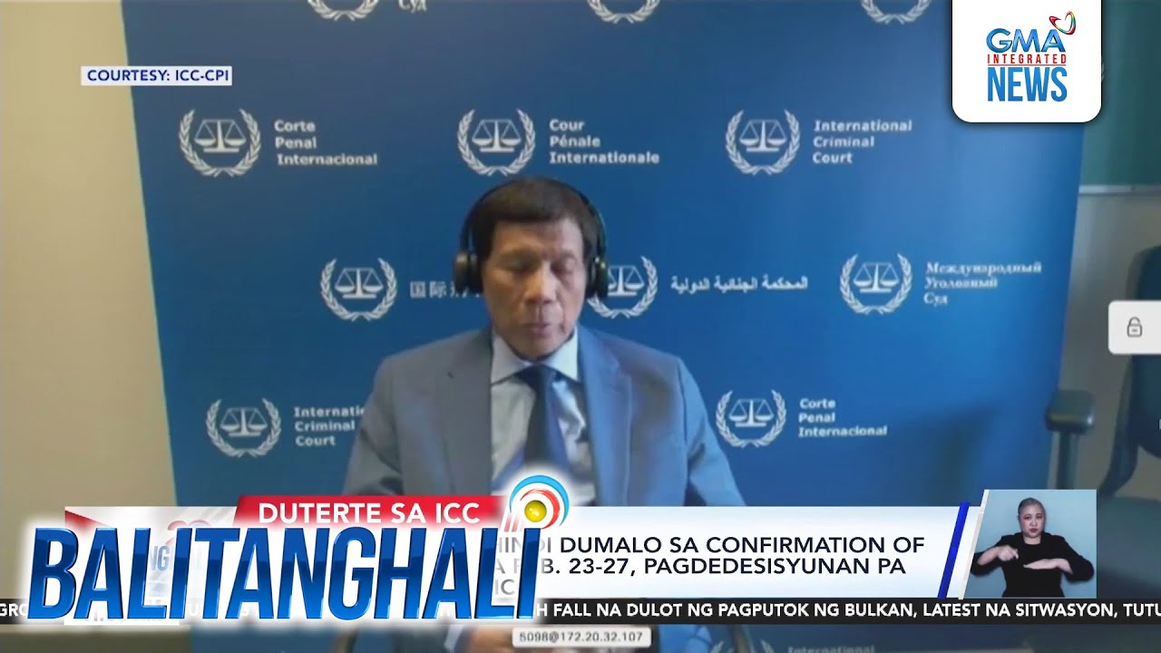 Hiling ni FPRRD na hindi dumalo sa confirmation of charges hearing sa Feb. 23-27... | Balitanghali