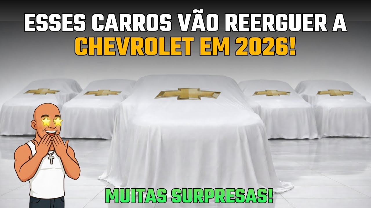 A Chevrolet vai IMPACTAR o mercado em 2026! (5 lançamentos CONFIRMADOS) - Vai comprar algum deles?