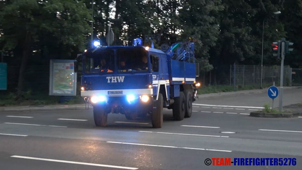 Kolonnenfahrt des THW OV Offenbach