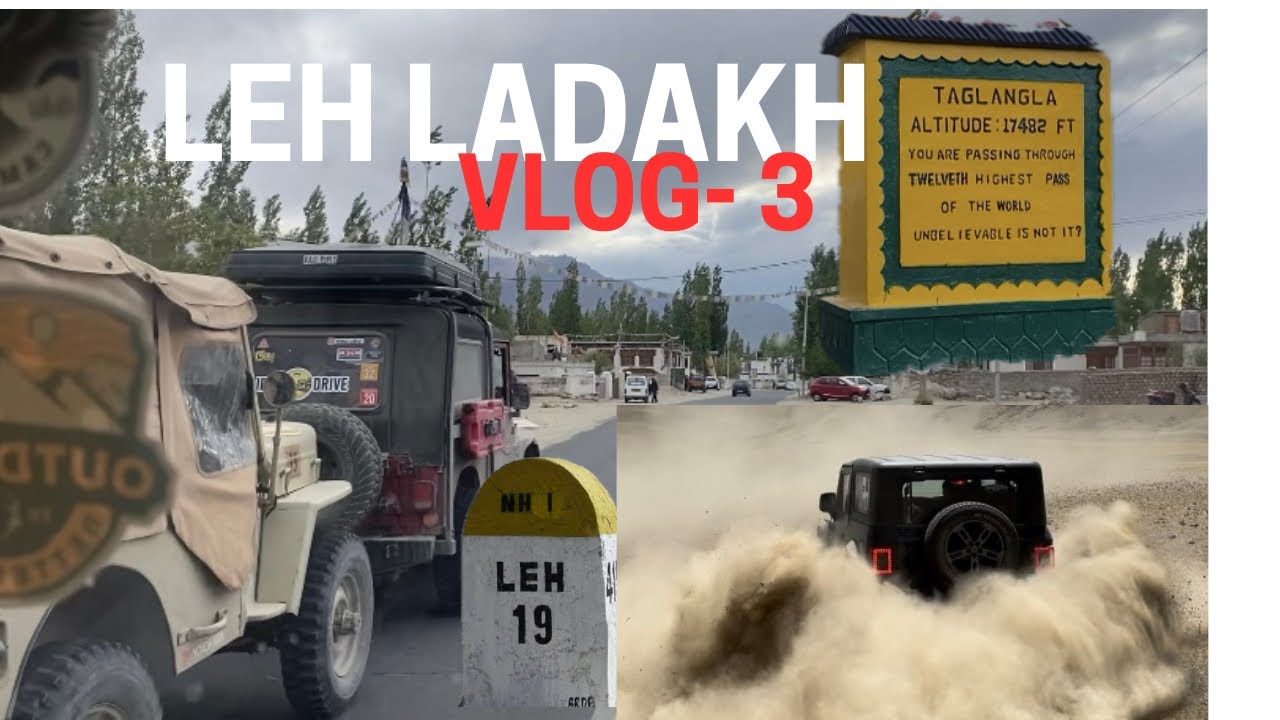JEEP PROBLEM Off-roading in leh || crossing Tanglangla  pass || LEH Ladakh tour 2024 |
