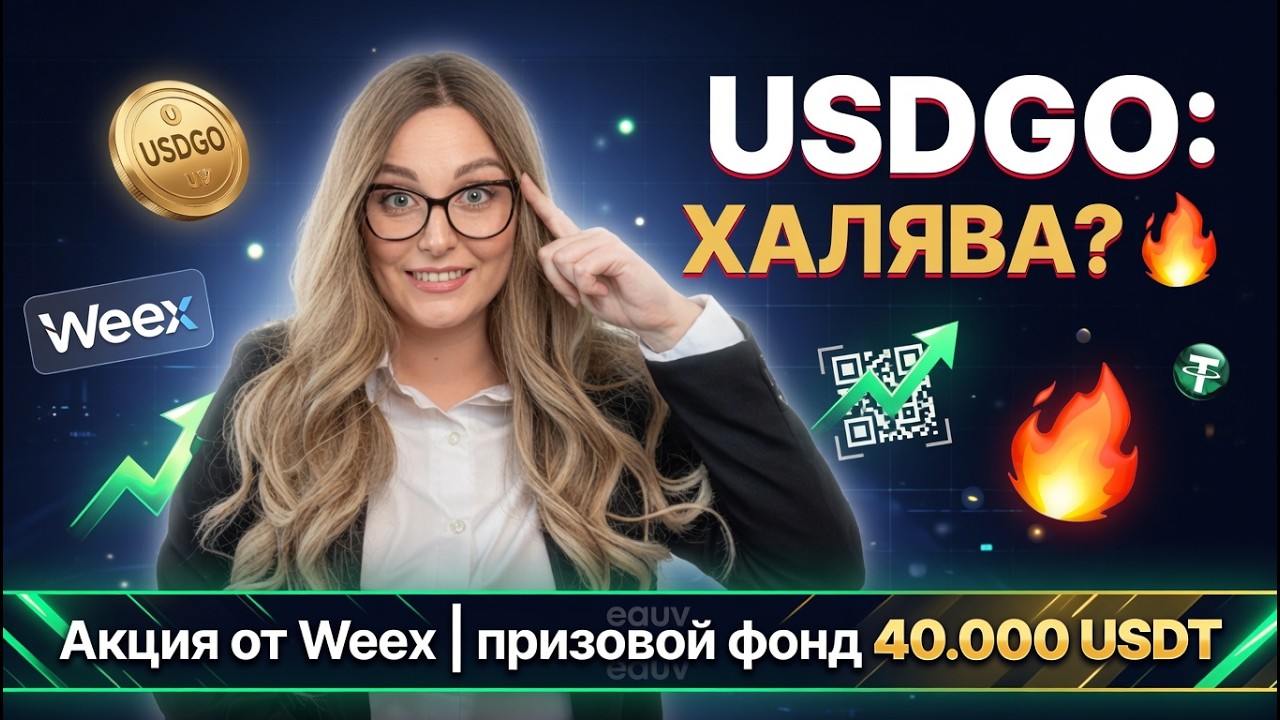 Разбор акции USDGO на бирже Weex. Призовой фонд 40,000 USDT