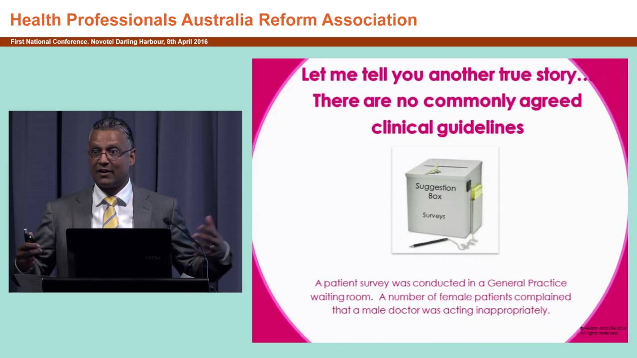 A fair go to patients and practitioners David Dahm