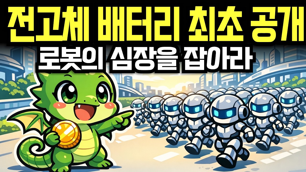 삼성 전고체 배터리 최초 공개 5000만 로봇 심장에 들어간다 | 삼성 | sk하이닉스 | 배터리